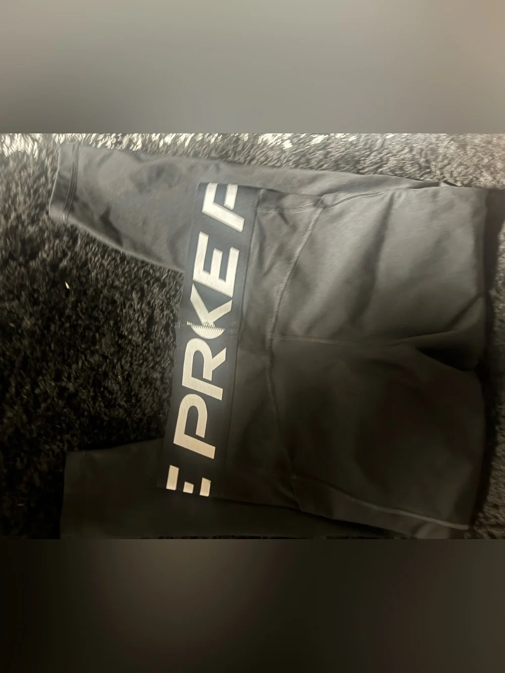 Nike Black Leggings with White Logo Band